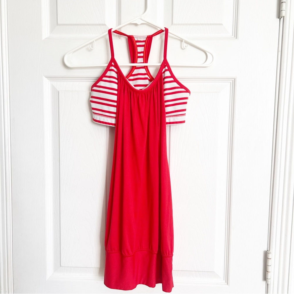 Lululemon No Limits Tank Love Red / Twin Stripe Love Red